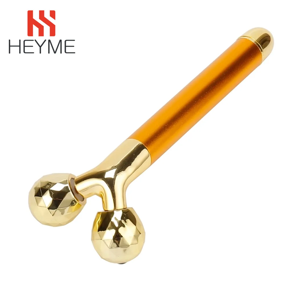 HEYME роликовый массажер для лица 24 К Красота бар Golden Energy по уходу за кожей уход