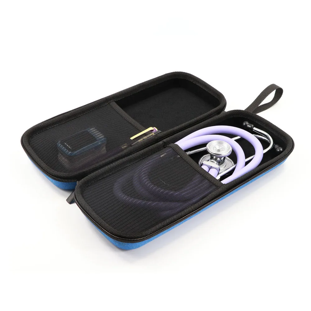 Жесткий портативный чехол для стетоскопа Hard EVA с сетчатыми карманами для хранения, оболочкой и органайзером для 3M Littmann III.
