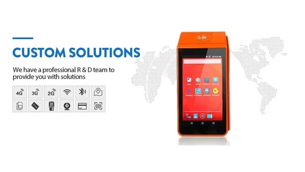 Ручной ресторан онлайн заказ машина Android Pos с принтером|Принтеры| |