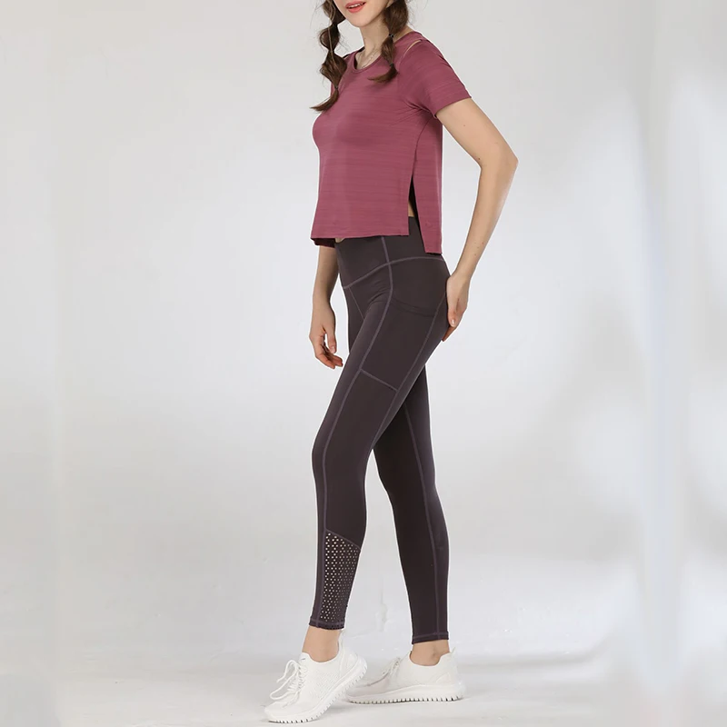 Женский спортивный костюм для спортзала и фитнеса Detector Спортивная футболка