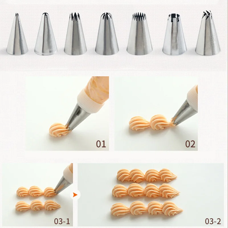 32 шт./компл. 304 сопло из нержавеющей стали глазурь трубопроводы Кондитерские