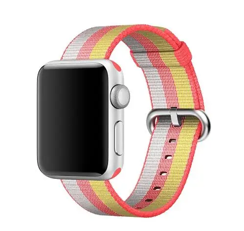 Серия 5/4/3/2/1 тканые Повседневное Спортивная петля для наручных часов Apple Watch, нейлоновый ремешок для наручных часов iwatch, wrsitband 38 мм 42 мм 40 мм 44 мм