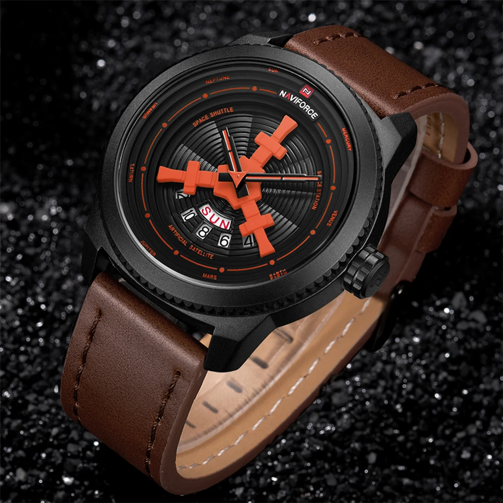 Новинка 2020 Брендовые Часы NAVIFORCE мужские Модные Повседневные спортивные часы с