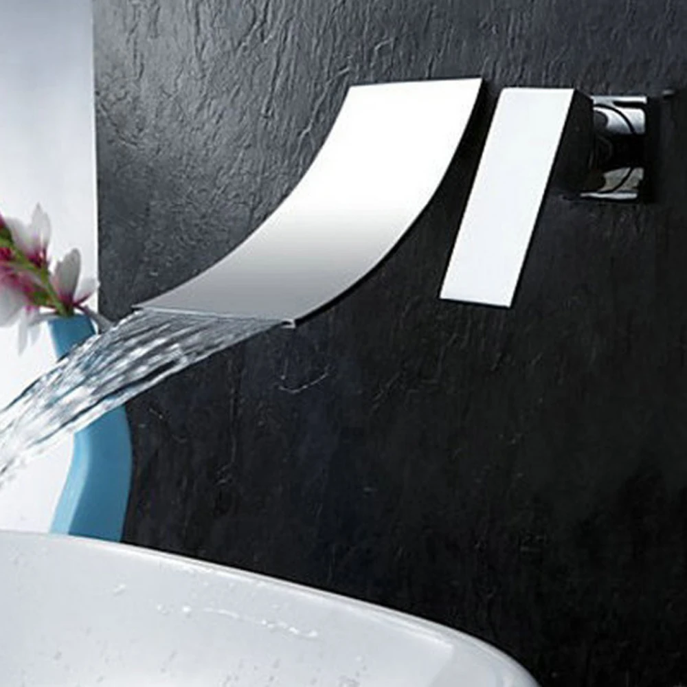 BAOLINLONG в стене Стиль Латунные Смесители для ванной комнаты раковины Смеситель