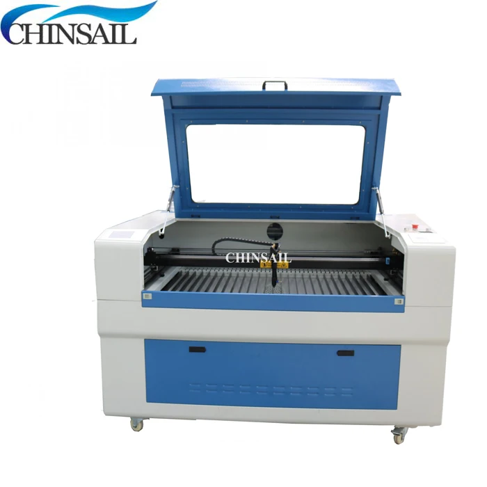 Top quality!! 1290 1390 laser cloth cutting machine with blade table for sale |