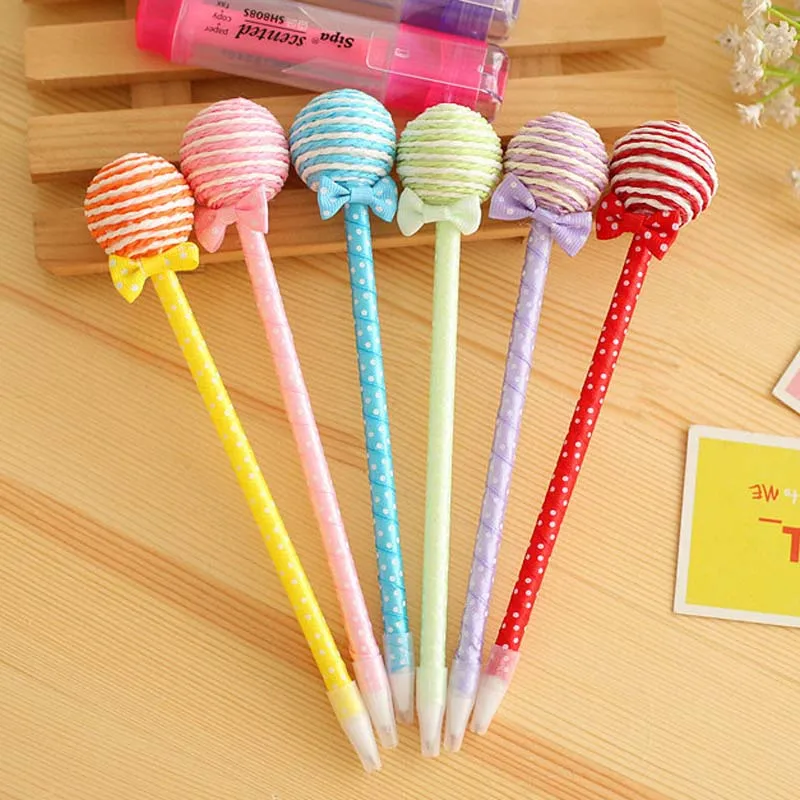 12 шт./лот милая Шариковая ручка на палочке сувениры вечерние подарки день