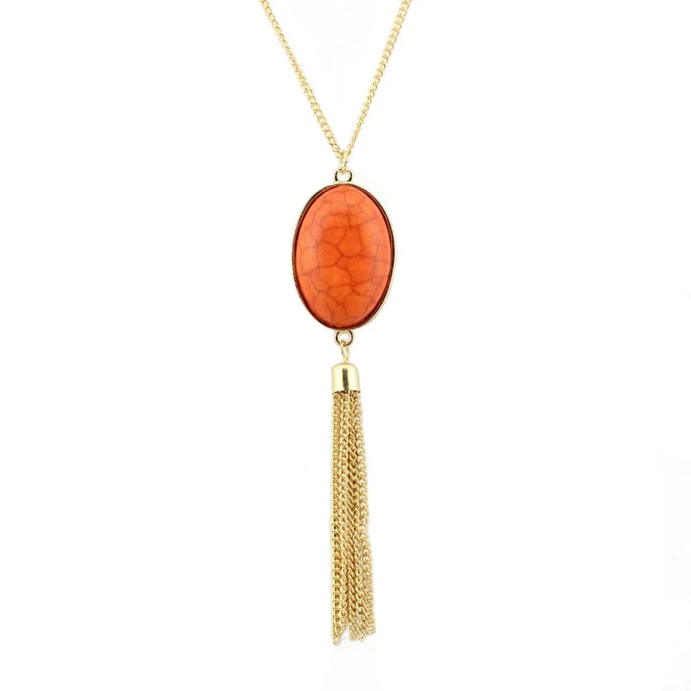 Ожерелье женское с подвеской из натурального камня 2019 | Украшения и аксессуары