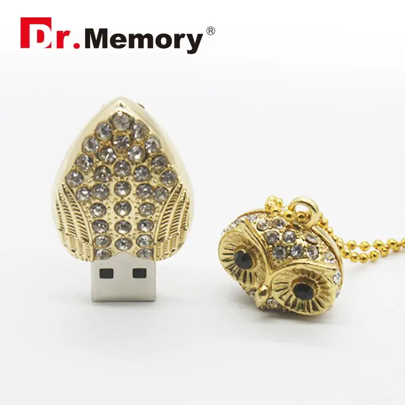 Металлический флеш-накопитель в виде совы USB-накопитель 32 ГБ милый металлический