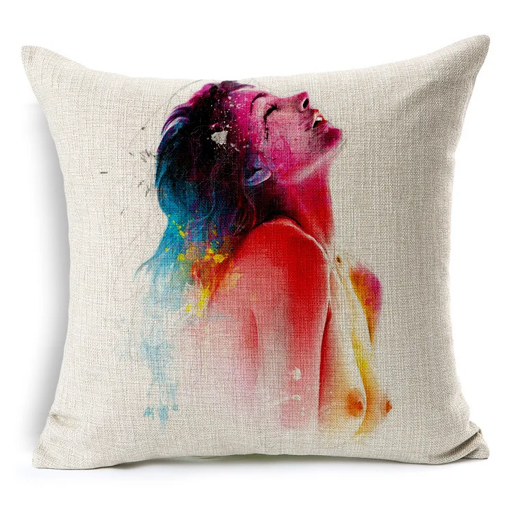 Европа современное искусство красота тела Печать плед подушки Чехол Мягкая