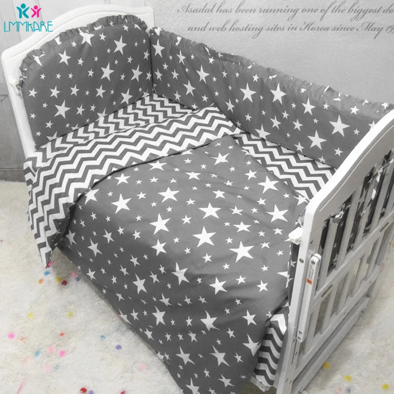 Хлопковый бампер для детской кроватки прокладки комплекты маленьких мальчиков и