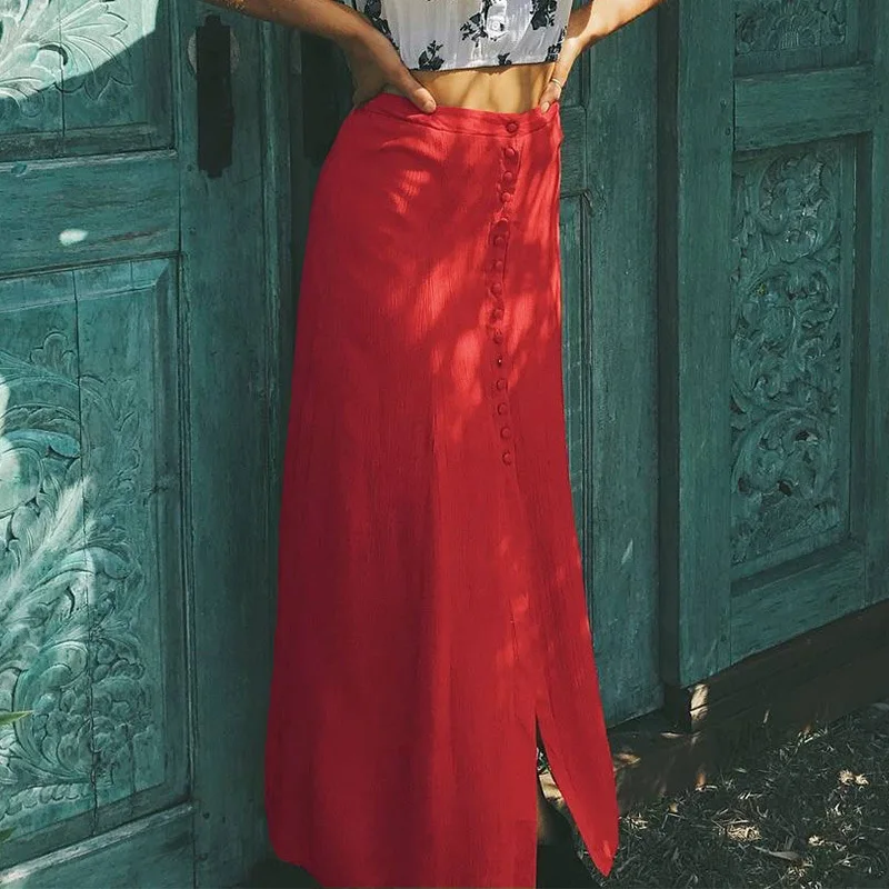 Новая мода лето 2017 Юбки для женщин Для с длинной юбкой Обувь девочек Boho Beach