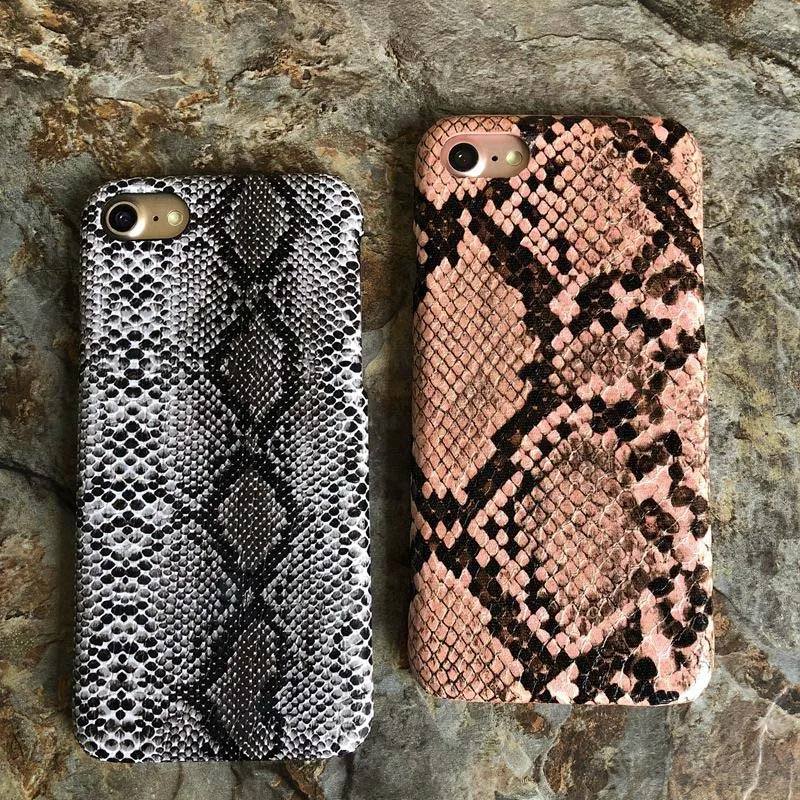 Винтажный чехол для телефона из змеиной кожи iPhone X XR XS Max 11 Pro геометрический