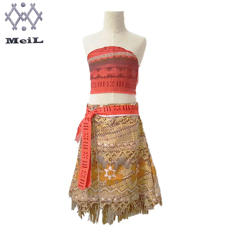 Костюм Моаны для девочек Летнее Детское платье косплея на Хэллоуин | Детская