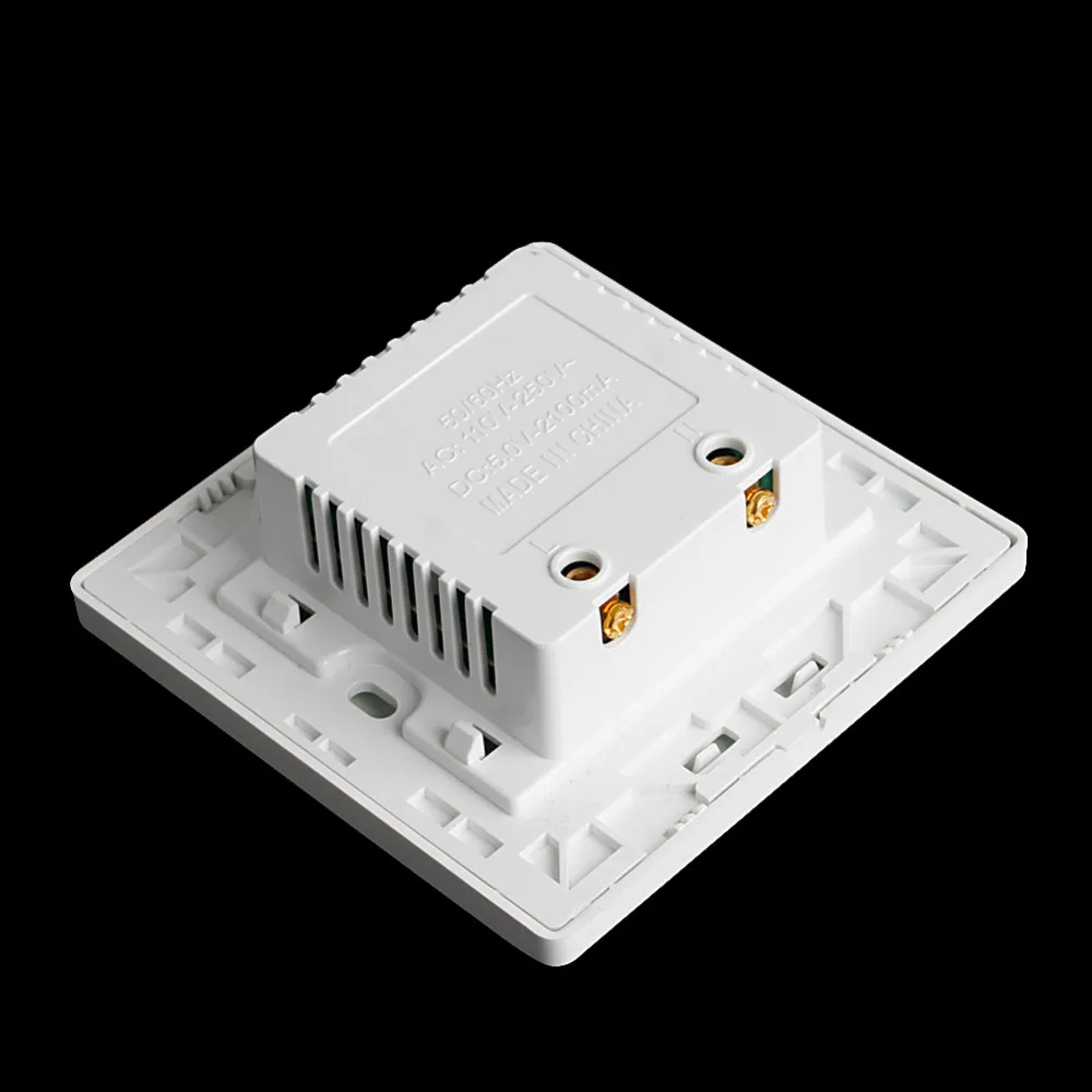 Двойной USB настенное зарядное устройство AC/DC адаптер питания штепсельная розетка панель на продажу