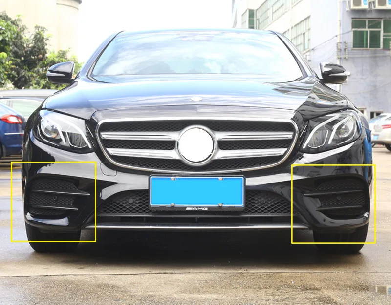 4 шт. передние противотуманные фары из АБС пластика для Mercedes Benz E Class W213 2016 2017 E43 AMG|for