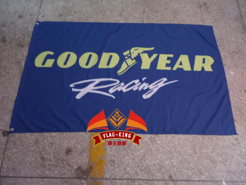 good year racing team flag,good year racing banner,90*150CM polyster flagking brand flag