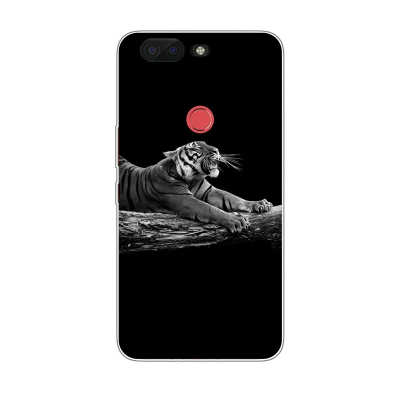 Чехол Infinix Zero 5X603 мягкий чехол из ТПУ С Рисунком Тигра льва для телефона защитный |