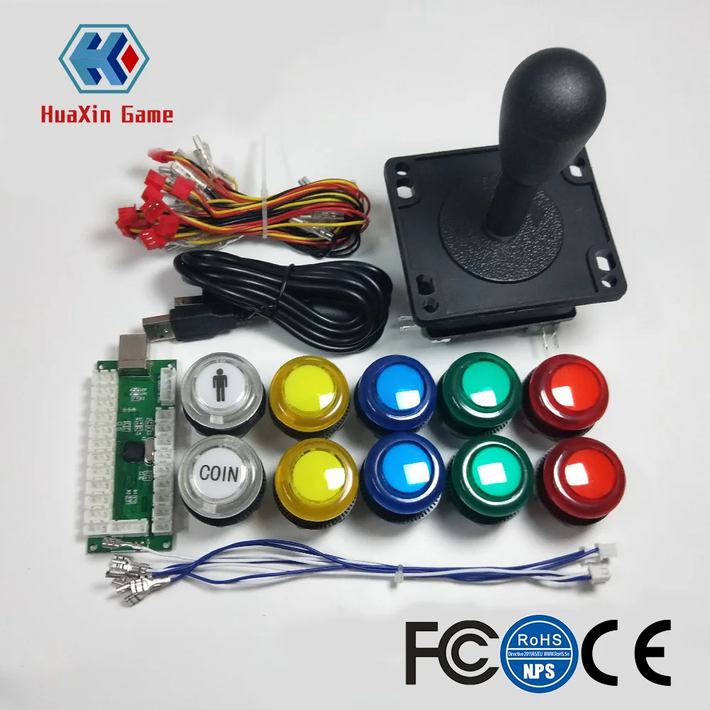 Аркада DIY Kit запчасти USB контроллер для ПК 8 способов управления палкой +