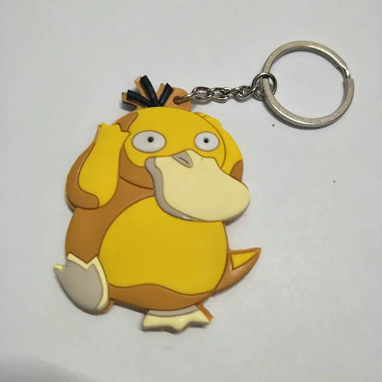 15 Мультфильм брелок с покемоном ПВХ брелок косплей Poochyena Snorlax Psyduck Bulbasaur Squirtle милые забавные новинки аксессуары Llavero - Цвет: 15