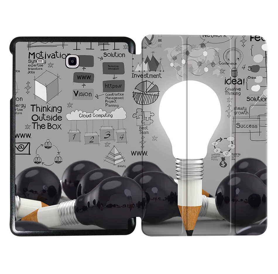 SS10 MTT чехол для samsung Galaxy Tab E 9,6 ''T560 SM-T560 T561 T565 T567V флип-чехол из полиуретановой кожи для планшета граффити защитный чехол - Цвет: SS10