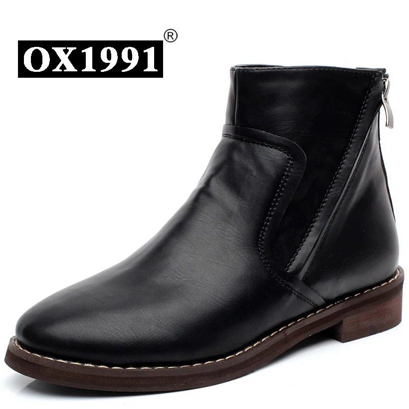 2017 Мода Твердые Кожа Женщин Весной Сапоги Высокое Качество Винтаж Мягкие кожаные