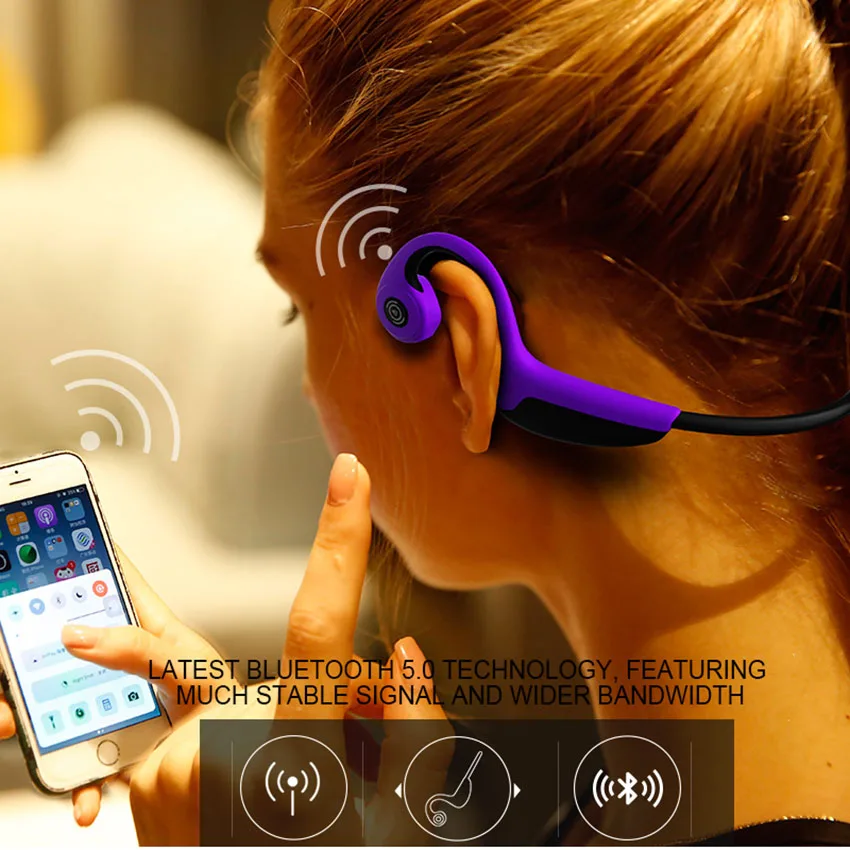 Беспроводные наушники Bluetooth 5 0 Z8 костной проводимости уличная спортивная