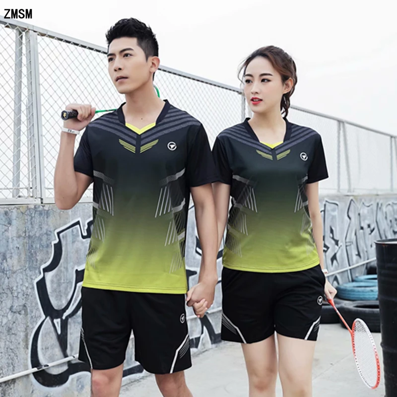 ZMSM Мужская/Женская быстросохнущая одежда для бадминтона набор настольного