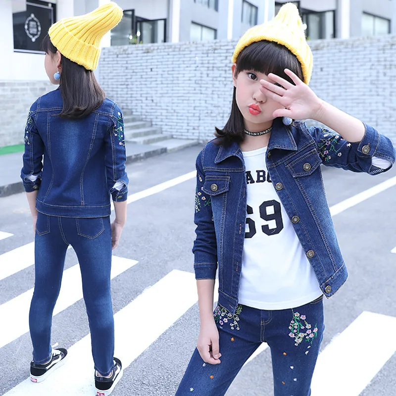 Новинка 2019 весенне осенняя одежда для маленьких девочек костюмы детская