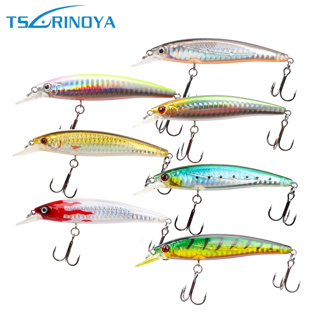 Tsurinoya 7 шт./лот DW11 95 мм/9 г приманка в виде гольяна для ловли форели искусственная