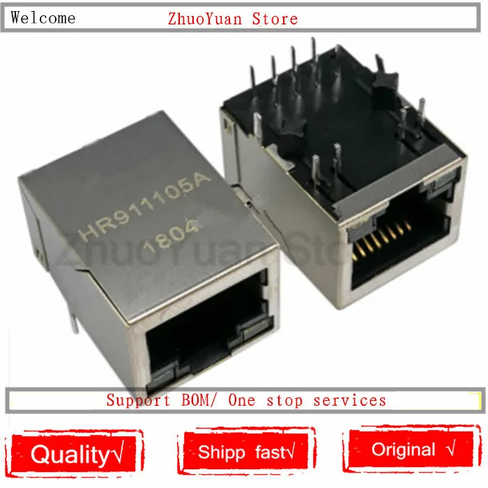 1 шт./лот Новинка HR911105A RJ45 HR911105 с светодиодный свет