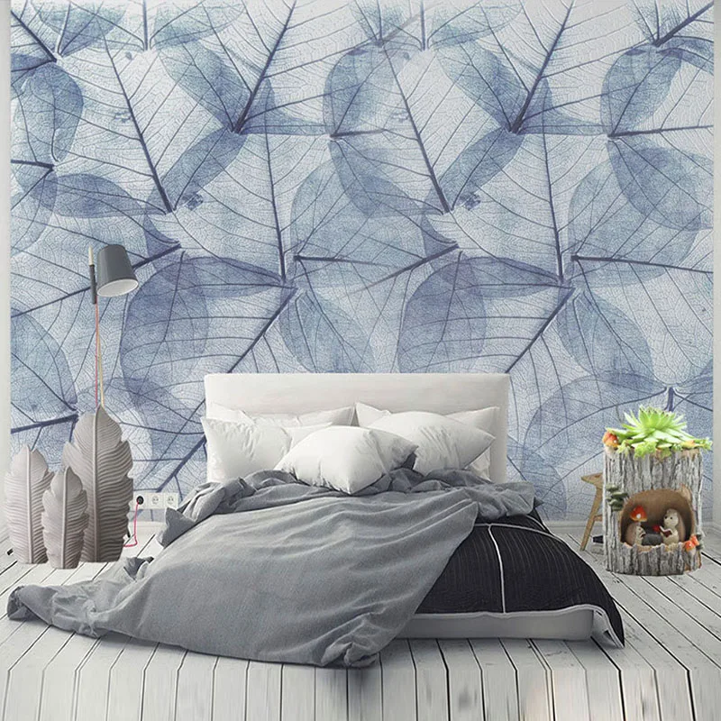 

Photo Wallpaper Modern Abstract Leaf Art Murals Bedroom Living Room Sofa Home Decor Backdrop Wall Cloth Papel De Parede 3D Sala