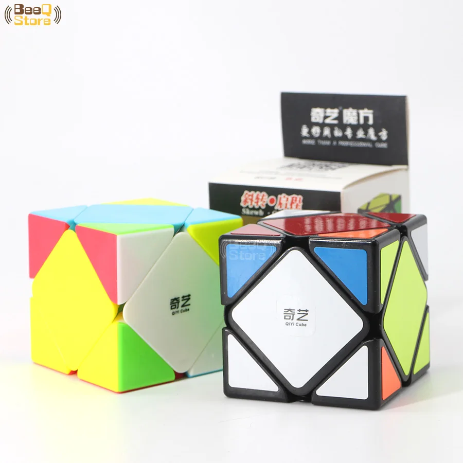 Qiyi Qicheng Skew волшебный куб скорость 3x3x3 Qiyiskewb куб головоломка Magico Cubo черный без наклеек образовательный мозговой Тизер Игрушка