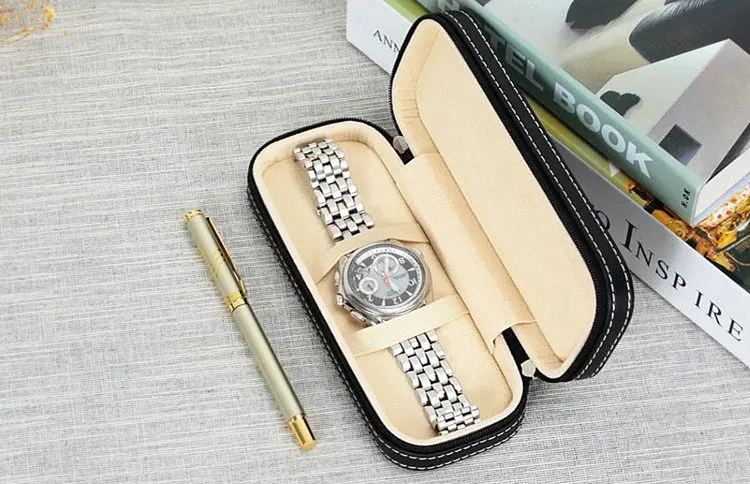 Коробка для хранения часов Q015 дорожный бокс из искусственной кожи механических