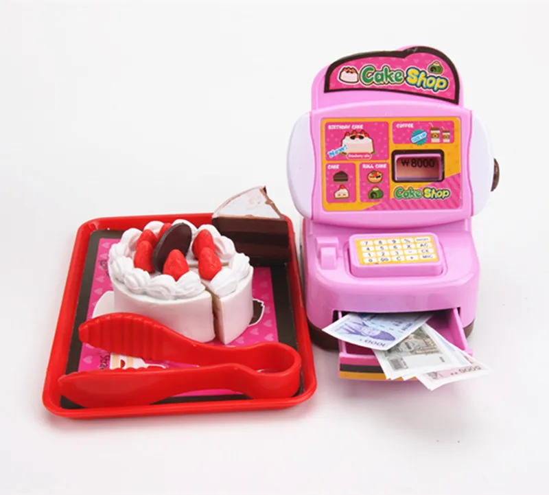 Игрушечная фигурка для ролевых игр магазин тортов шоппинг кассовый аппарат с