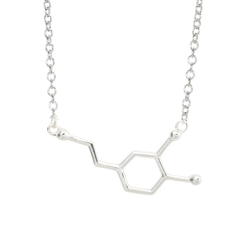 Yiustar модная допаминовая молекула изящный химический элемент подвеска ключица