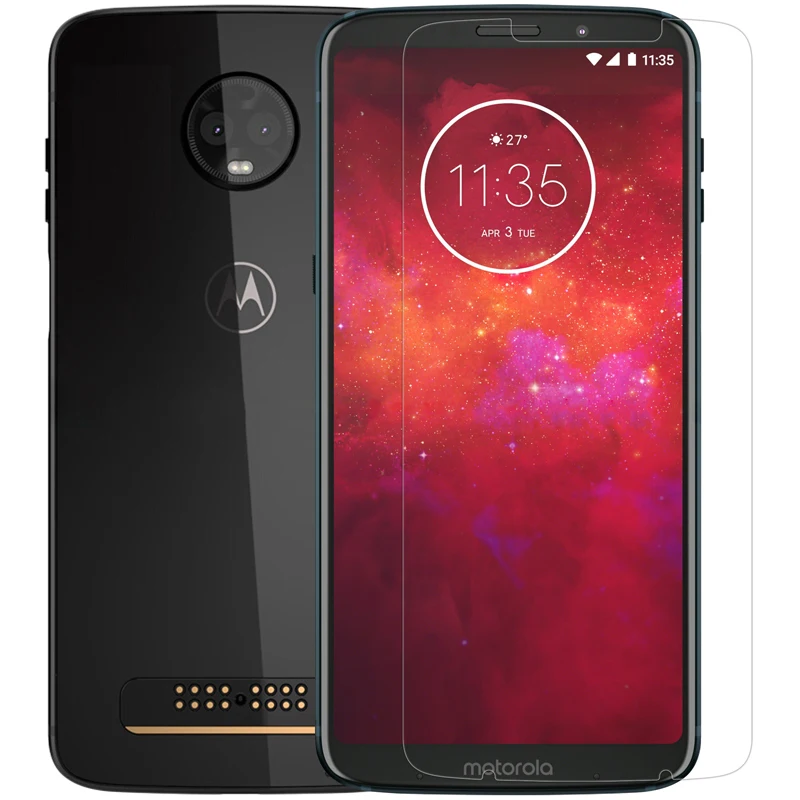 2 шт. 2.5D Закаленное стекло для Motorola Moto Z3 защитная пленка Взрывозащищенная Защита