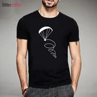 Летняя новая модная мужская футболка с параплана летчика, дизайнерская Мужская хлопковая футболка с коротким рукавом на заказ, женские топы