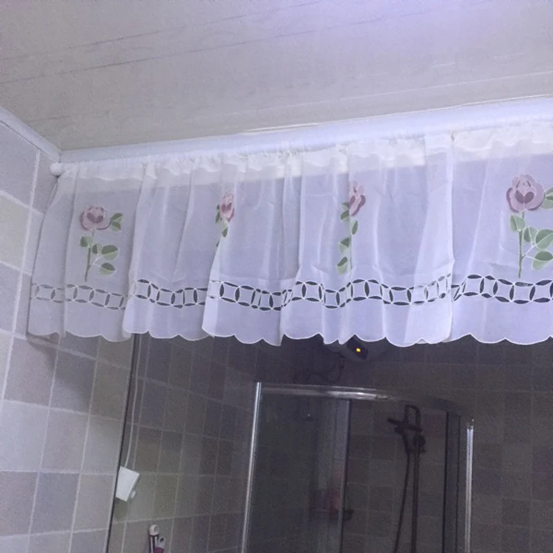 Кухонные шторы с вышивкой 45 см высота x 150 ширина|curtain length|curtain setcurtain trim |