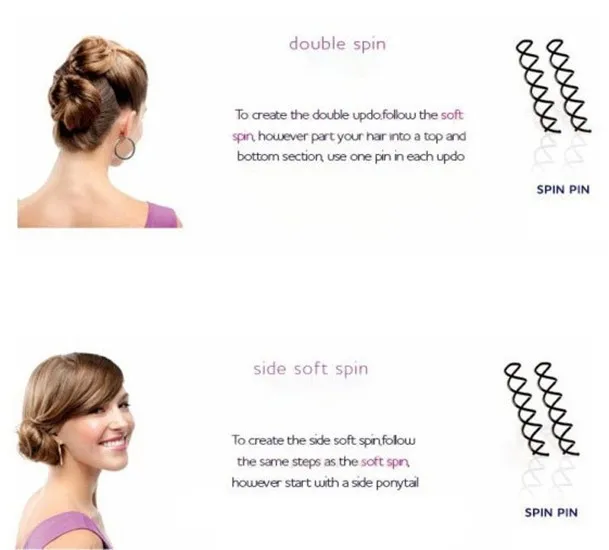 Новинка аксессуары для волос Женский спиральный вращающийся винт