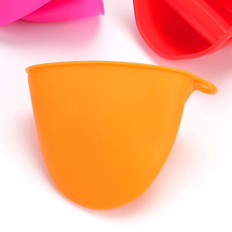 Кухонные Противоскользящие силиконовые перчатки с теплоизоляцией прищепка для