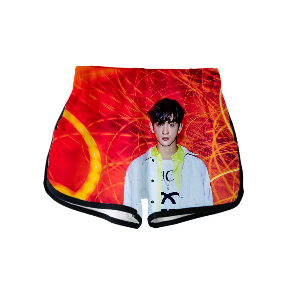 Новые летние женские повседневные шорты Харадзюку С 3D принтом KPOP GOT7 2019 милые