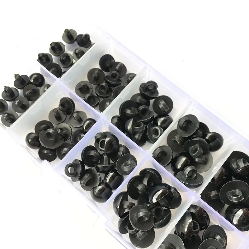 Botones de Ojos de Animal para hacer t&uacute; mismo, accesorios de Ojos de juguete para Amigurumi, 100 unids/caja-1
