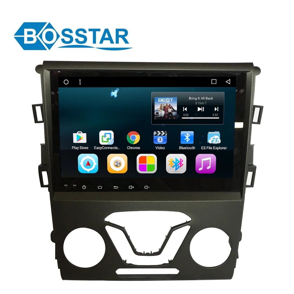 Bosstar 8-ядерный Android 7.1 сенсорный экран автомобиля GPS стерео для Ford Mondeo 2015 2016 с Bluetooth