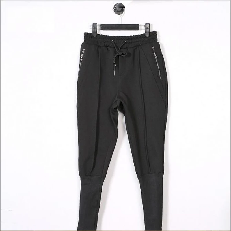 2018 модные Фитнес длинные Штаны Для мужчин Повседневное пот Багги Jogger Брюки