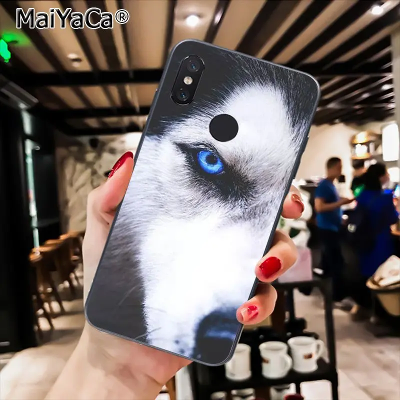 MaiYaCa породы Хаски; милый щенок собака чехол для телефона для Xiaomi Redmi8 4X 6A S2 7A 6A Redmi 5 5Plus Note5 7 Note8Pro