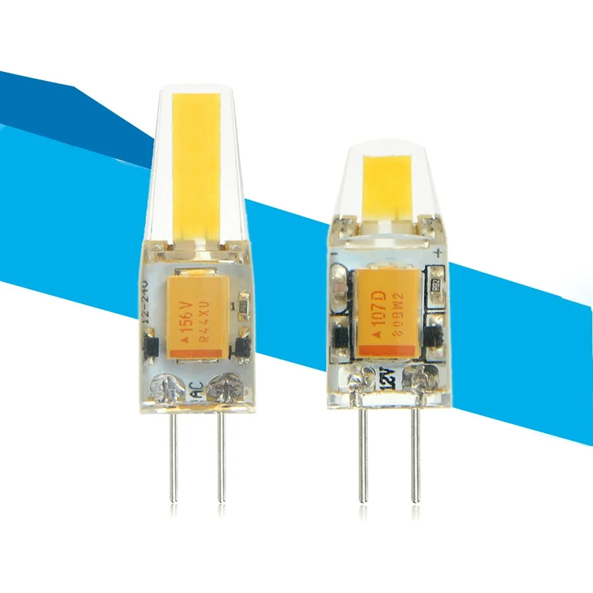 10Pcs AC / DC 12V 3W 6W COB SMD G4 LED lamp light Chandelier High End Silicone LEDs Spotlight Bulb Replace 30W 50W Halogen Light | Лампы и
