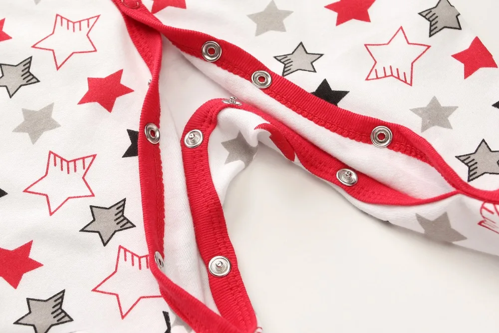 Детский комбинезон для новорожденных Пижама унисекс с круглыми воротниками |