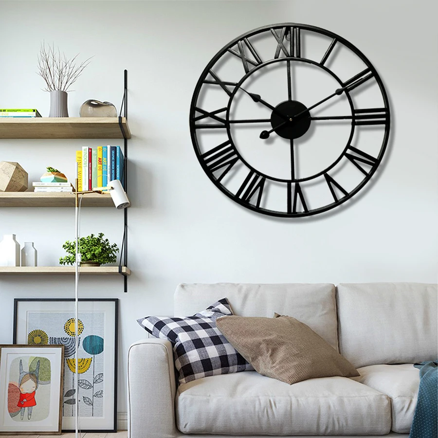 Металлические современные настенные часы Кварцевый тихий Diy шестерни винтажные домашние часы потертый шик Парикмахерская Полюс бармен промышленный Декор Oclock QKP455