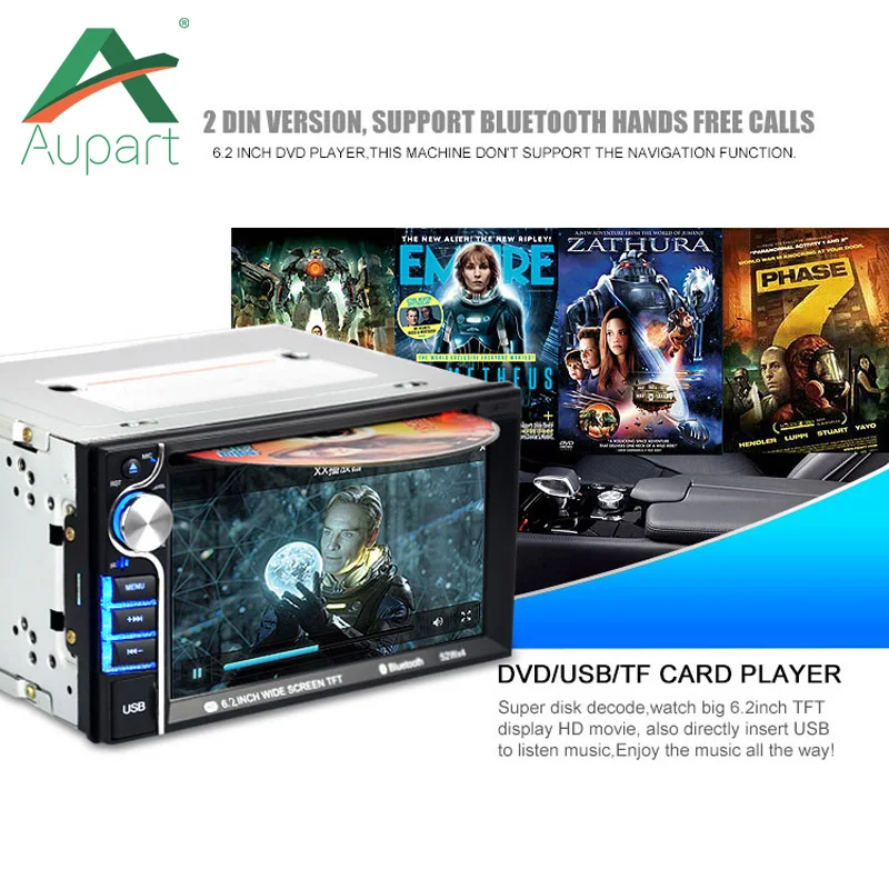 Новый 2 DIN 6.5 ''дюймовый ЖК дисплей сенсорный экран автомагнитолы MP5 dvd плеер