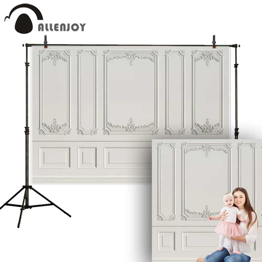 Allenjoy фото фон простой серовато-белый деревянный настенный цветочный каркас
